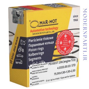 رینگ موتور پژو 206 تیپ 2 استاندارد مارموت لهستان