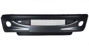 سپر جلو 206 خاکستری ( نوک مدادی ) با شبکه و ریش بدون متعلقات *